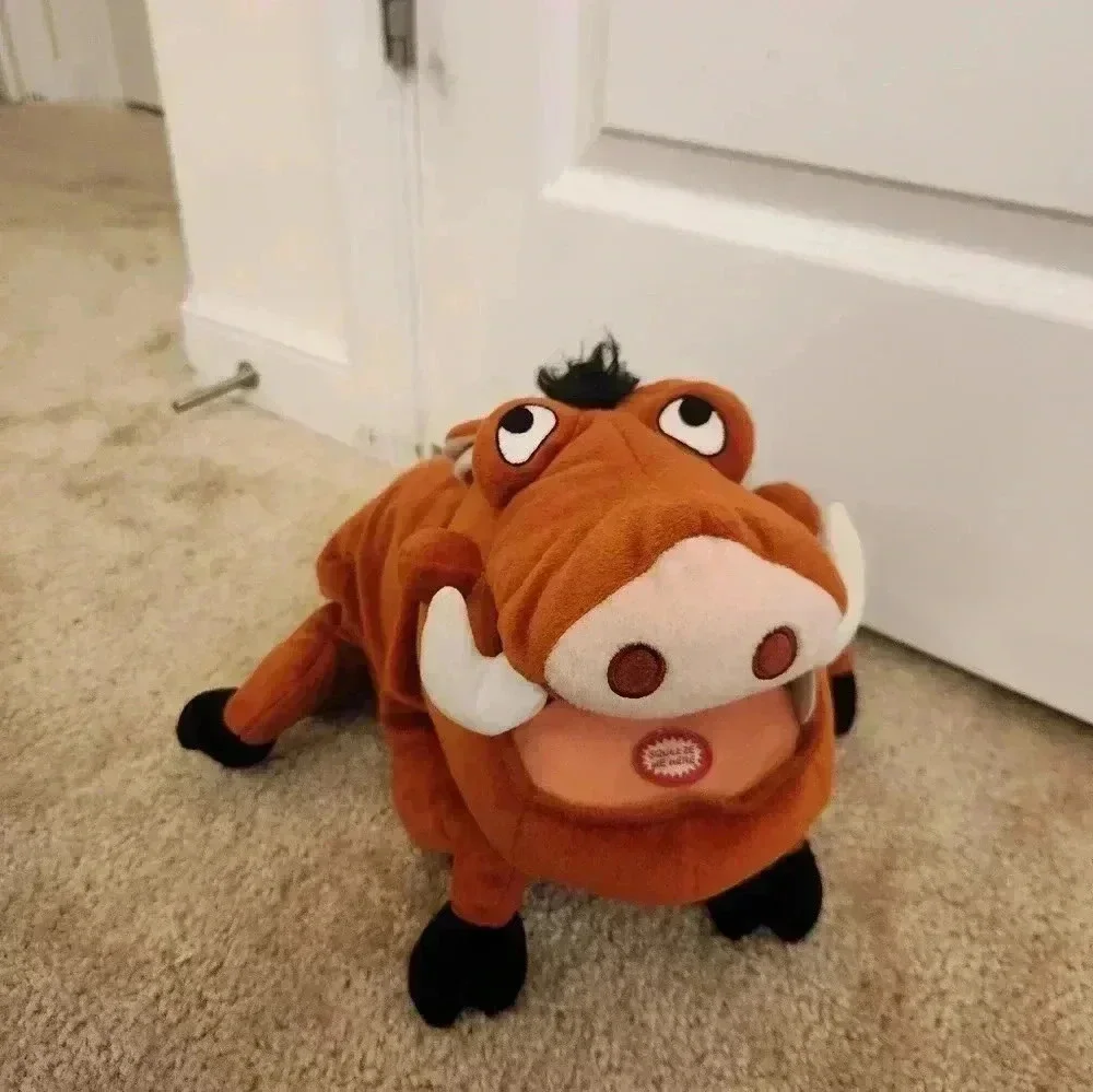 Lion‎ King Pumba Disney Pumba Talking Stuffed Animal Warthog Untested #AA